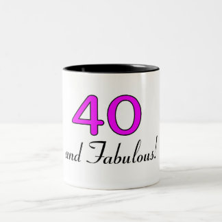 Tasse 2 Couleurs 40 et rose fabuleux