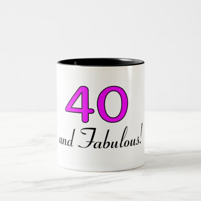 Tasse 2 Couleurs 40 et rose fabuleux (Centre)