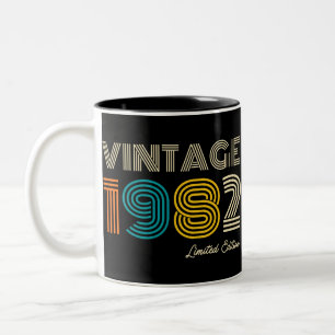 Tasse 2 Couleurs 40e anniversaire Vintage 1982 Edition limitée