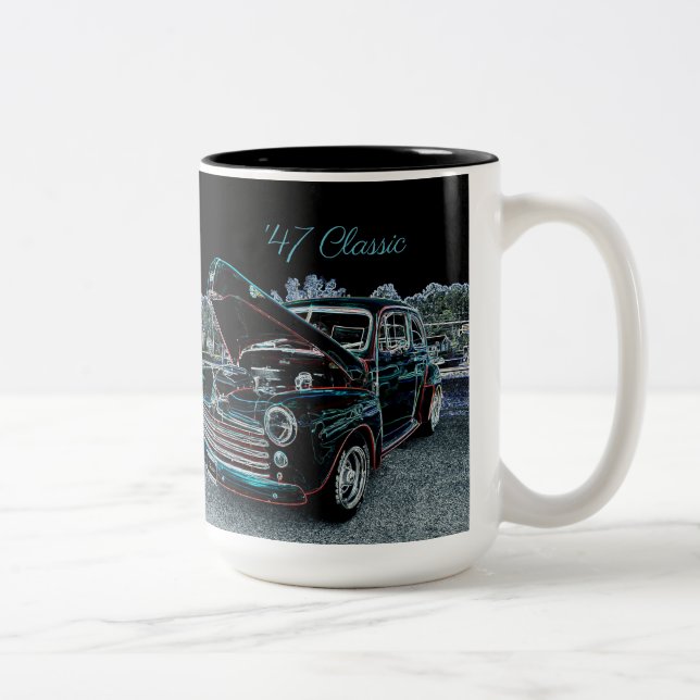 Tasse 2 Couleurs 47 Automobile classique (Droit)