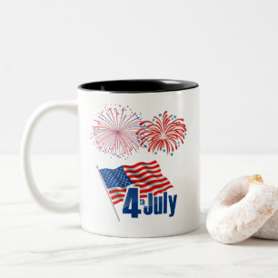 Tasse 2 Couleurs 4 juillet