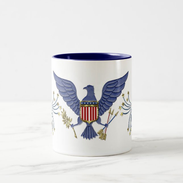 Tasse 2 Couleurs 4 juillet Aigle (Centre)