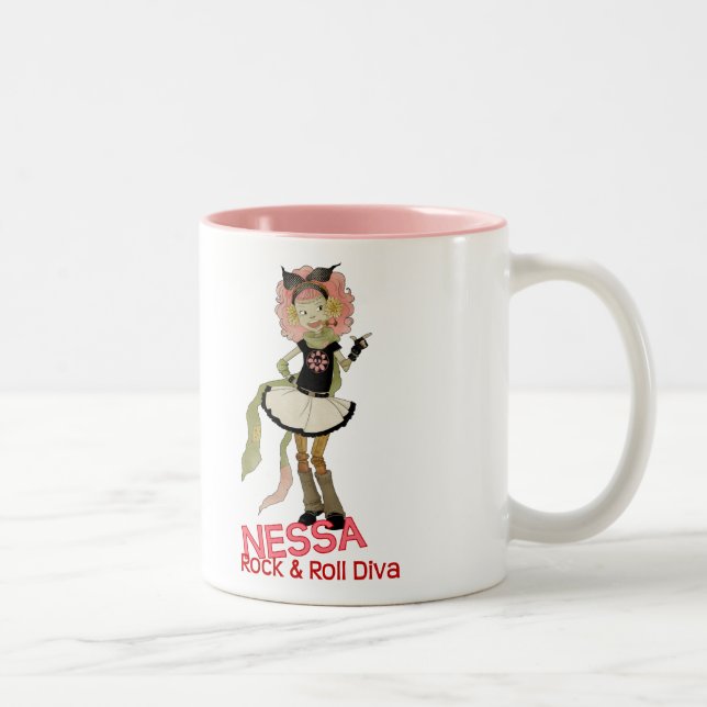 Tasse 2 Couleurs 4 petits monstres - Nessa (Droit)
