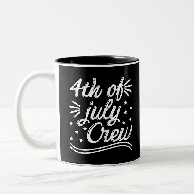 Tasse 2 Couleurs 4th Of July Crew (Gauche)