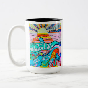 Tasse 2 Couleurs 50 Ans de bord de mer