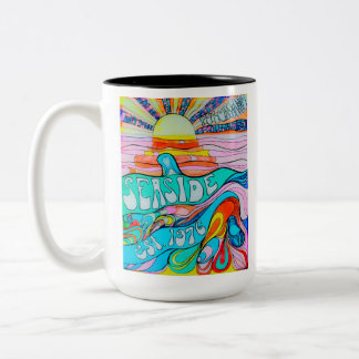 Tasse 2 Couleurs 50 Ans de bord de mer 