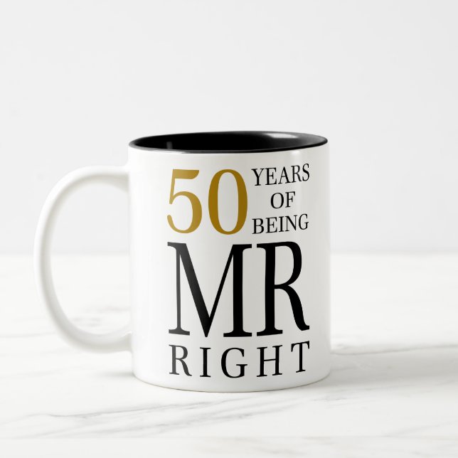 Tasse 2 Couleurs 50 ans de m. right (Gauche)