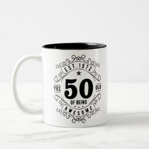 Tasse 2 Couleurs 50 ans d'être génial