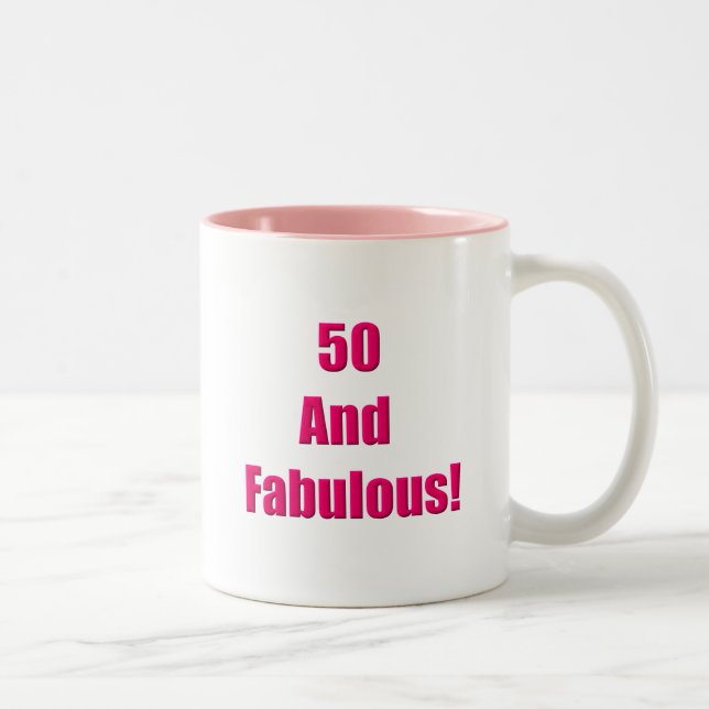 Tasse 2 Couleurs 50 et fabuleux (Droit)