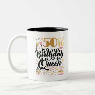 Tasse 2 Couleurs 50e anniversaire de la reine