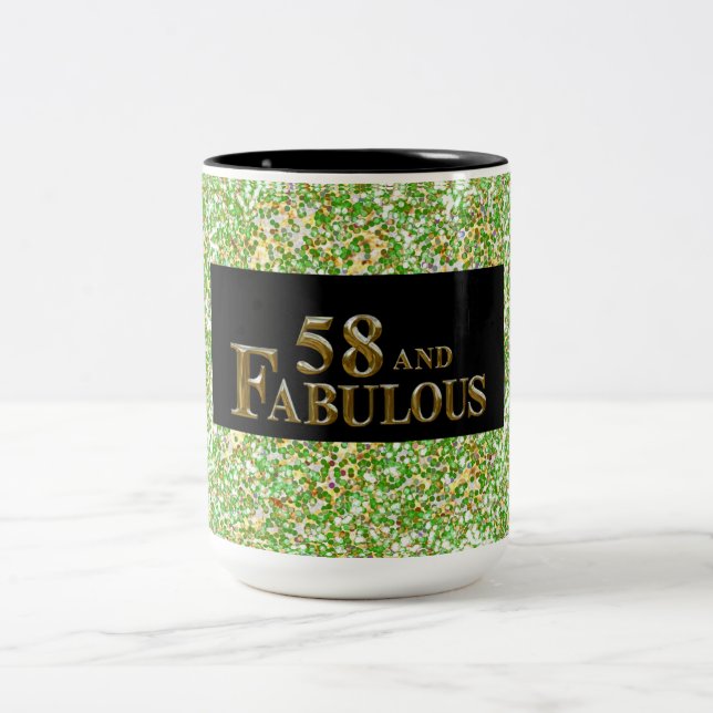 Tasse 2 Couleurs 58e anniversaire  (Centre)