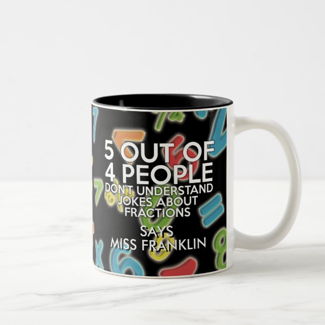 Tasse 2 Couleurs 5 Sur 4 Personnes Fun Math (Droit)