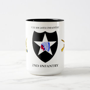 TASSE 2 COULEURS 5E BATAILLE 20E INFANTERIE 2E INFANTERIE DIV