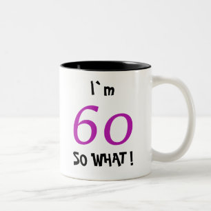 Tasse 2 Couleurs 60e anniversaire Funny Motivational