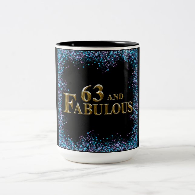 Tasse 2 Couleurs 63e anniversaire  (Centre)