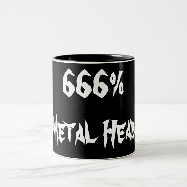 Tasse 2 Couleurs 666%Tête métallique (Centre)