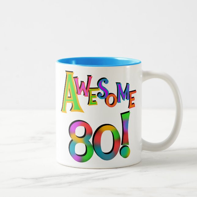 Tasse 2 Couleurs 80 T-shirts et cadeaux impressionnants (Droit)