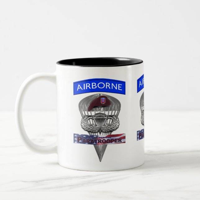 Tasse 2 Couleurs 82e division aéroportée (Gauche)