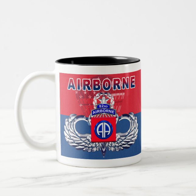 Tasse 2 Couleurs 82e division aéroportée (Gauche)