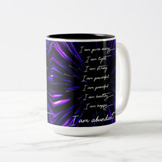 Tasse 2 Couleurs 8 Affirmations positives pour l'abondance