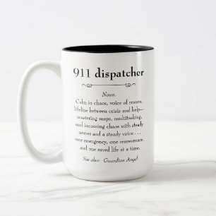 Tasse 2 Couleurs 911 Cadeau d'appréciation du répartiteur d'urgence