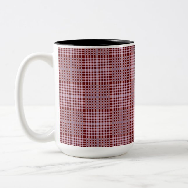 Tasse 2 Couleurs à damiers Motif.08DR (Gauche)