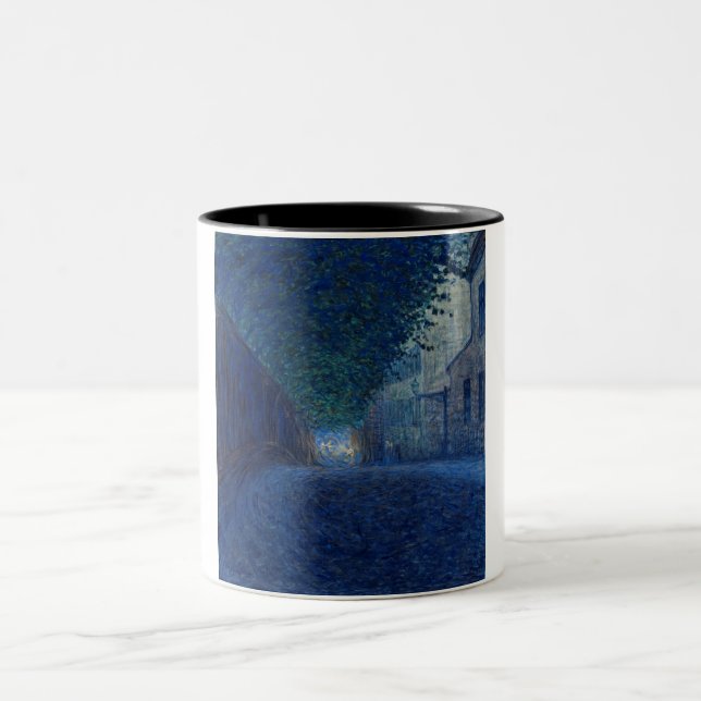 Tasse 2 Couleurs À Dusk (Paysage De Nuit) (Scène Du Soir) (Centre)