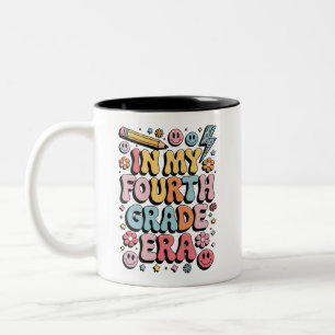 Tasse 2 Couleurs À l'ère de ma quatrième année 4e année Retour à l'