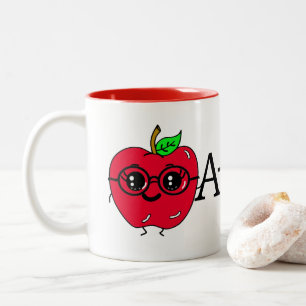 Tasse 2 Couleurs A+ Mignonne Apple Enseignant Appréciation Cadeau