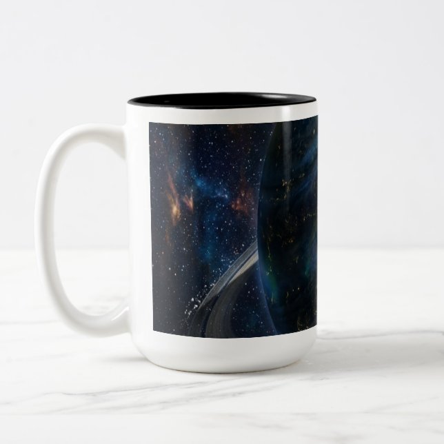 Tasse 2 Couleurs A Mysterious Planet with Rings (Gauche)
