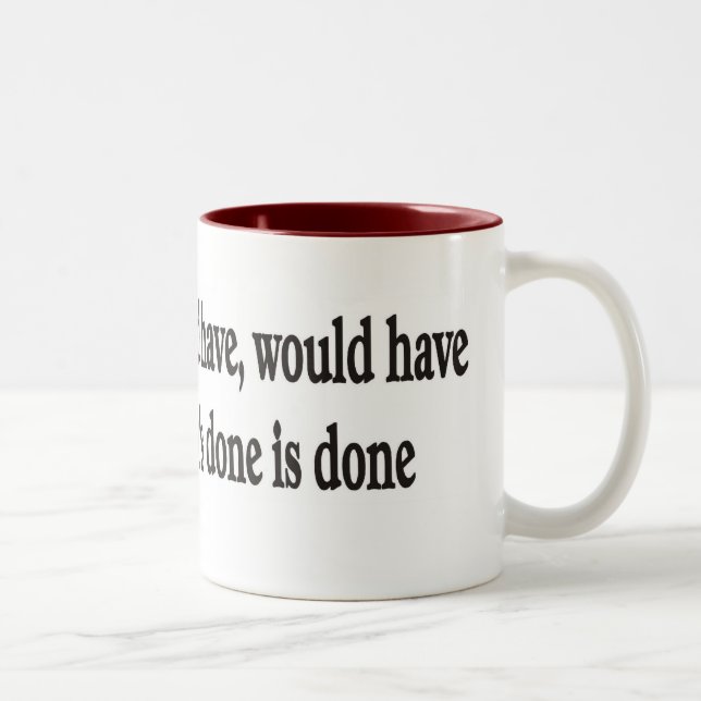 Tasse 2 Couleurs A pu avoir, devrait avoir, OH (Droit)