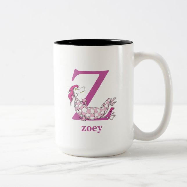 Tasse 2 Couleurs ABC du Dr Seuss : Lettre Z - Violet | Ajouter Votr (Droit)