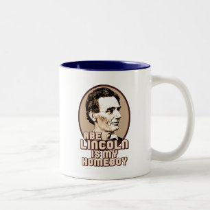 Tasse 2 Couleurs Abe Lincoln est mon Homeboy