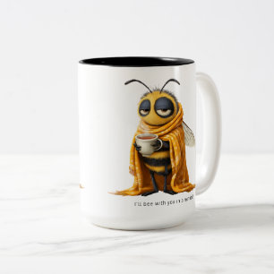 Tasse 2 Couleurs Abeille à café