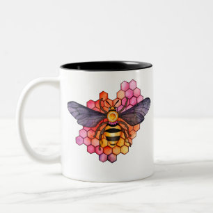 Tasse 2 Couleurs Abeille à miel