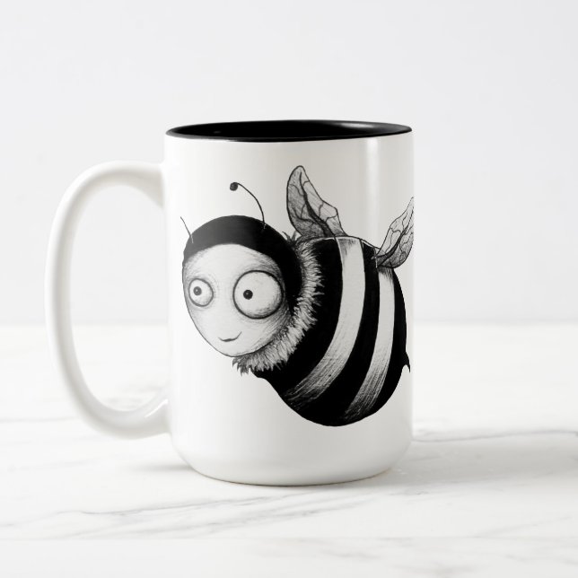 Tasse 2 Couleurs Abeille folle (Gauche)