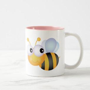 Tasse 2 Couleurs Abeille mignonne ; Rose