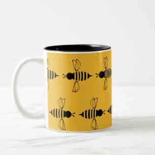Tasse 2 Couleurs Abeilles mignons, abeilles, abeilles miel, abeille