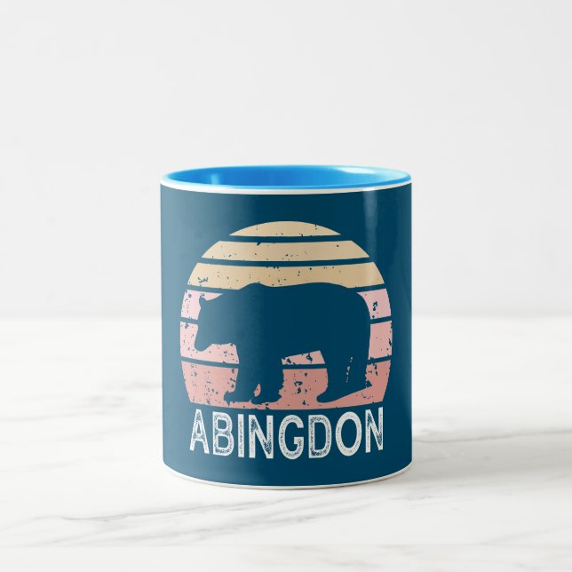 Tasse 2 Couleurs Abingdon Virginia Ours Rétro (Centre)