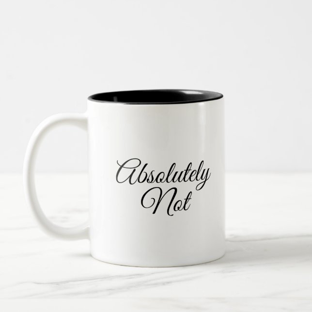 Tasse 2 Couleurs Absolument pas noir (Gauche)