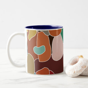 Tasse 2 Couleurs Abstrait Coloré Artistique Artsy
