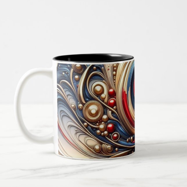 Tasse 2 Couleurs Abstrait moderne (Gauche)