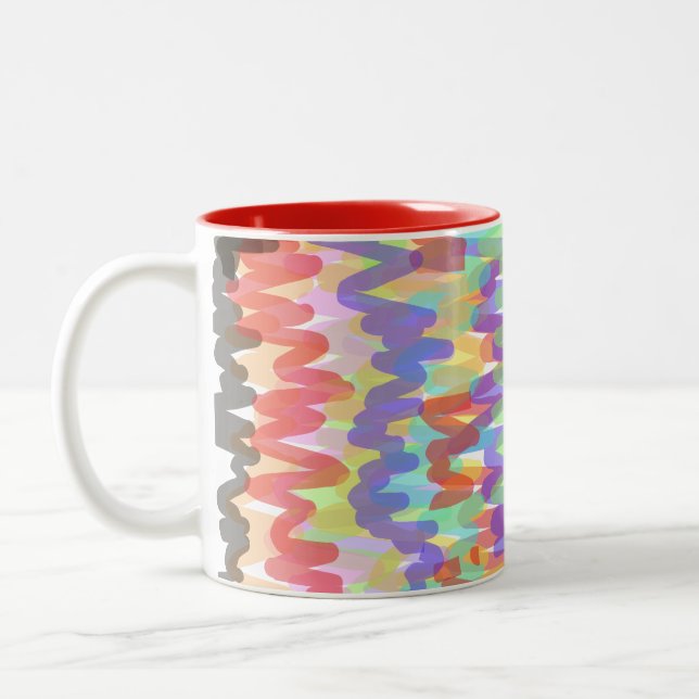 Tasse 2 Couleurs abstrait-Mug (Gauche)