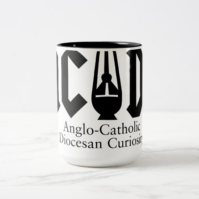 Tasse 2 Couleurs AC/DC avec de la caféine (Centre)