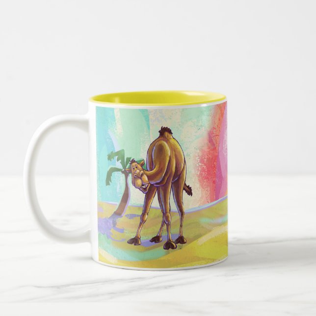 Tasse 2 Couleurs Accessoires de bureau en Camel mignon (Gauche)