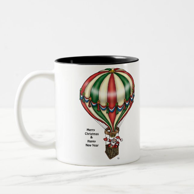 Tasse 2 Couleurs Acclamation de diffusions de Père Noël bonne de (Gauche)