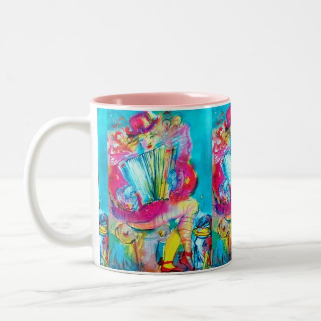 TASSE 2 COULEURS ACCORDION PLAYER DANS LA NUIT (Gauche)