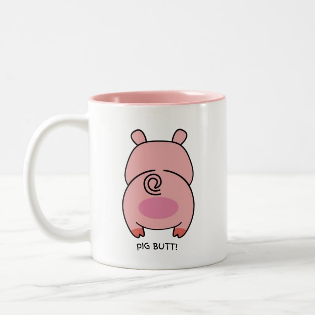 Tasse 2 Couleurs Accroche tout le café ! 🐷 😂 ☕ (Gauche)