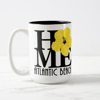 Tasse 2 Couleurs ACCUEIL Atlantic Beach Hibiscus jaune 15oz