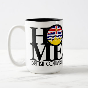 Tasse 2 Couleurs ACCUEIL Colombie-Britannique 15oz